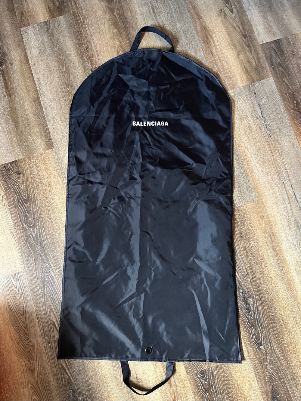 Balenciaga black garment bag for suits & dresses